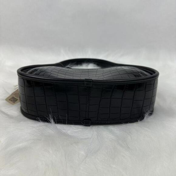 Coach Ergo Shoulder Bag In Croc Embossed Coachtopia Leather Black CT272 Rainbow - Picture 9 of 9